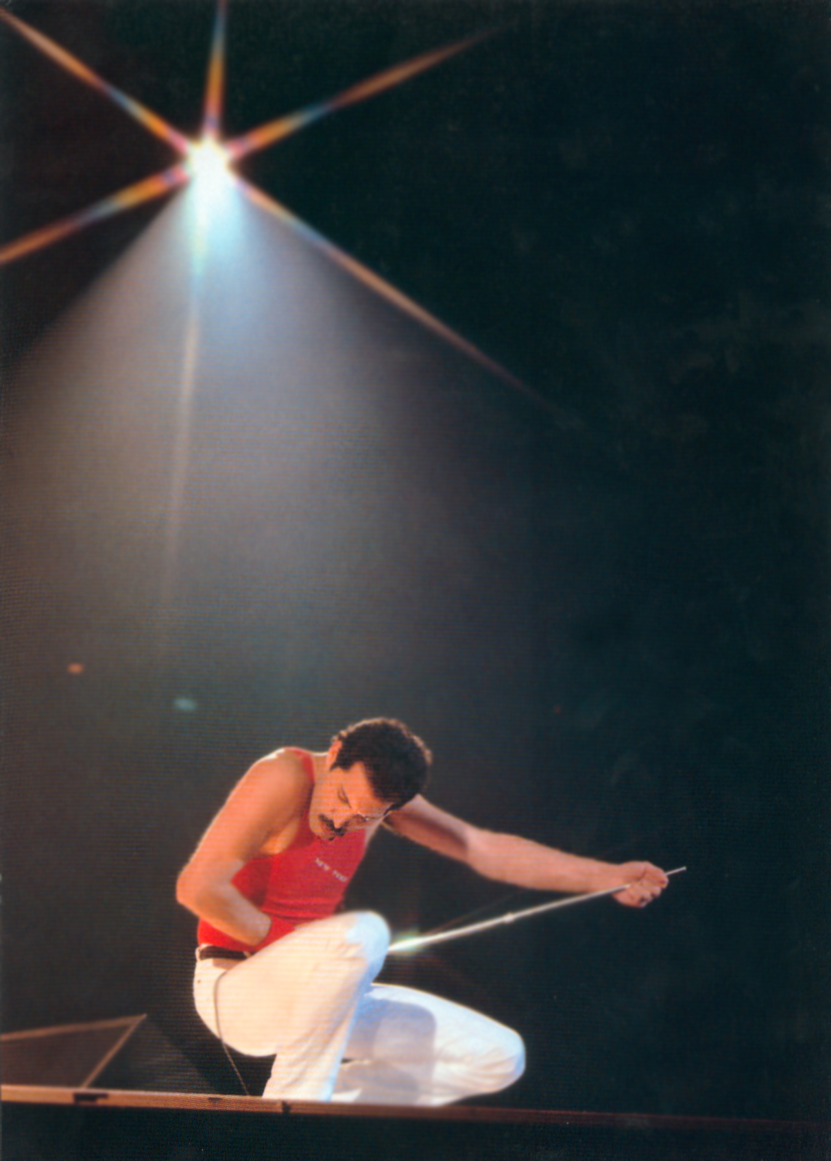 freddie under a spotlight